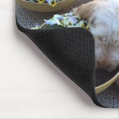 Winterborn Spinone ~ Teddybär ~ Schlafen w/Pansies Mousepad (Ecke)