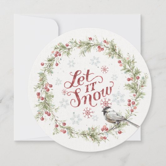 Winterbrand - Schnee Feiertagskarte (Vorderseite)