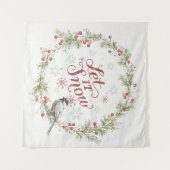 Winterbrand - Schnee Wandteppich (Vorderseite (Horizontal))