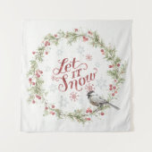 Winterbrand - Schnee Wandteppich (Vorderseite)