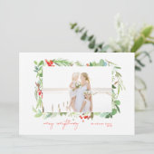 Winterbrände und Grünanlagen Feiertagskarte (Stehend Vorderseite)