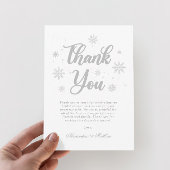 WinterBrautparty Dankeskarte