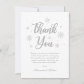 WinterBrautparty Dankeskarte (Vorderseite)