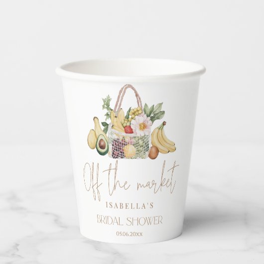 WinterBrautparty Pappbecher (Vorderseite)