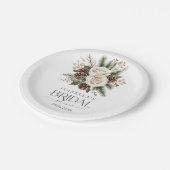 WinterBrautparty Pappteller (Schrägansicht)