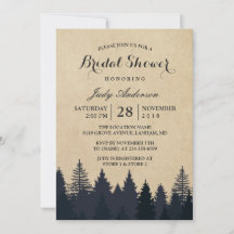 WinterBrautparty | Rustikale Kraft Pine Trees