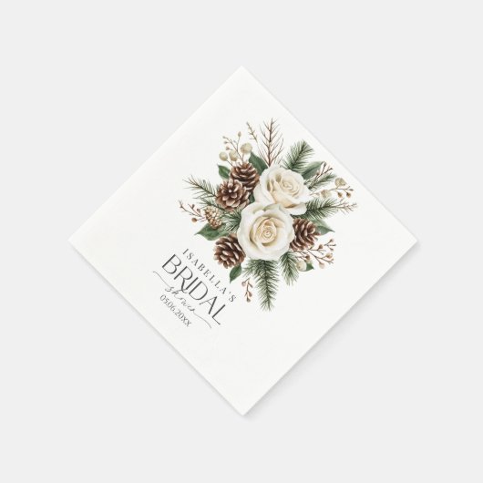 WinterBrautparty Serviette (Ecke)