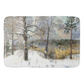 Winterbrücke Aquarellmalerei Badematte (Vorderseite)