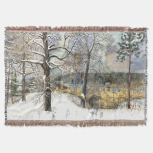 Winterbrücke Aquarellmalerei Decke