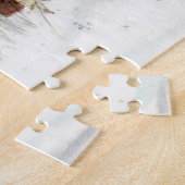 Winterbrücke Aquarellmalerei Puzzle (Seite)