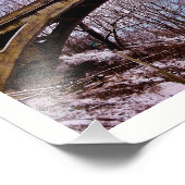 Winterbrücke Fotodruck (Ecke)
