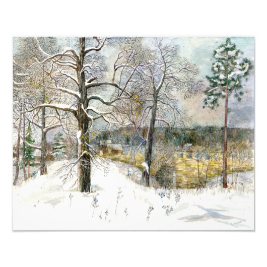 Winterbrücke Fotodruck (Vorne)