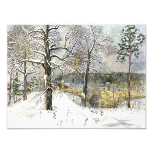 Winterbrücke Fotodruck (Vorne)