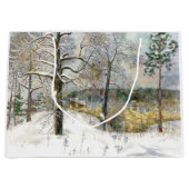 Winterbrücke Große Geschenktüte (Vorderseite)