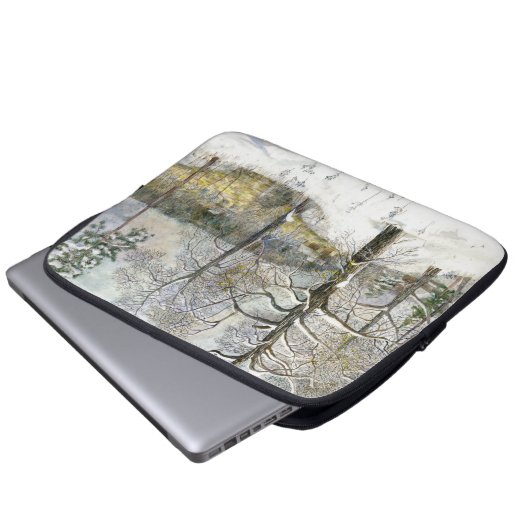 Winterbrücke Laptopschutzhülle (Vorne Knopf)