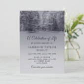 Winterbrücke - Lebensfeier Einladung (Stehend Vorderseite)