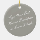 Winterbrücke Personalisierter Winterschnee Keramik Ornament (Hinten)