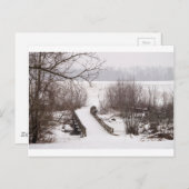 Winterbrücke Postkarte (Vorne/Hinten)