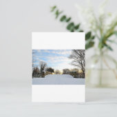 Winterbrücke Postkarte (Stehend Vorderseite)