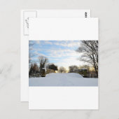Winterbrücke Postkarte (Vorne/Hinten)