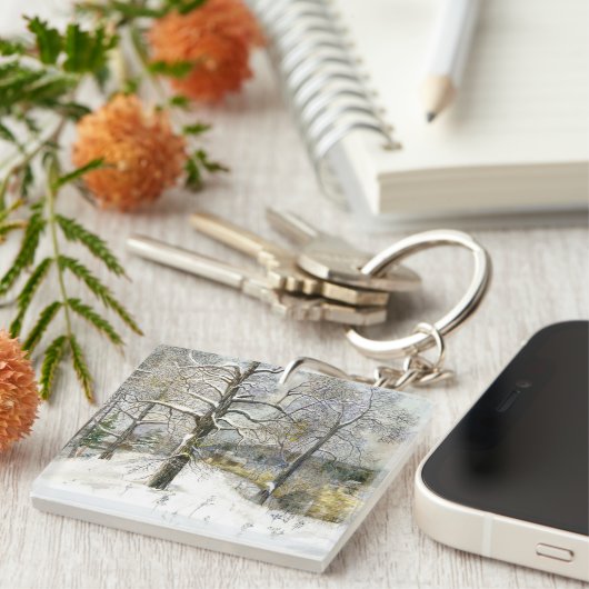 Winterbrücke Schlüsselanhänger (Vorderseite rechts)