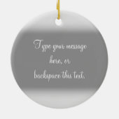 Winterbrücke Schneebaume Dekorationen Keramikornament (Hinten)