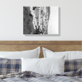 Winterbrücke über den Fluss Fairbanks Leinwanddruck (Insitu (Schlafzimmer))