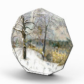 Winterbrücke Wasserfarbe Fotoblock (Rechts)