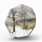 Winterbrücke Wasserfarbe Fotoblock (Links)