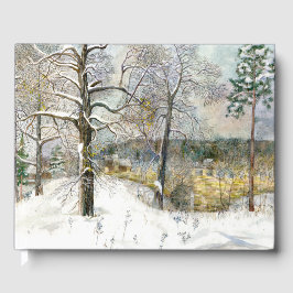 Winterbrücke Wasserfarbe Gästebuch