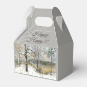 Winterbrücke Wasserfarbe Geschenkschachtel (Vorderseite)