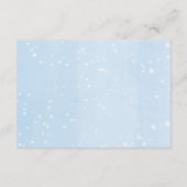 Winterbücher für Baby-Blue-Gold-Jungen Buchanfrage Begleitkarte (Rückseite)