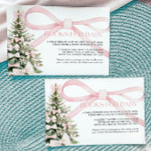 Winterbücher für Baby Card Pink Bow Begleitkarte