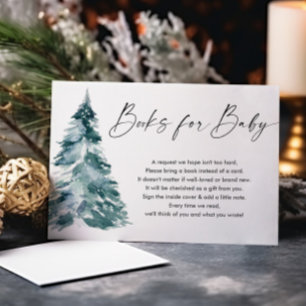 Winterbücher für eine Babybuchanfrage Begleitkarte