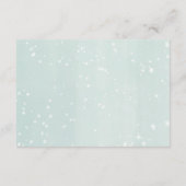 Winterbücher für eine Babybuchanfrage Begleitkarte (Rückseite)