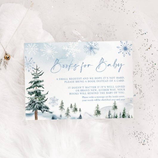 Winterbücher für Kinderkarte Begleitkarte