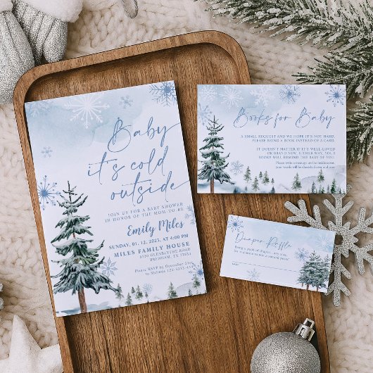 Winterbücher für Kinderkarte Begleitkarte