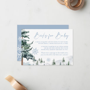 Winterbücher für Kinderkarte Mitteilungskarte