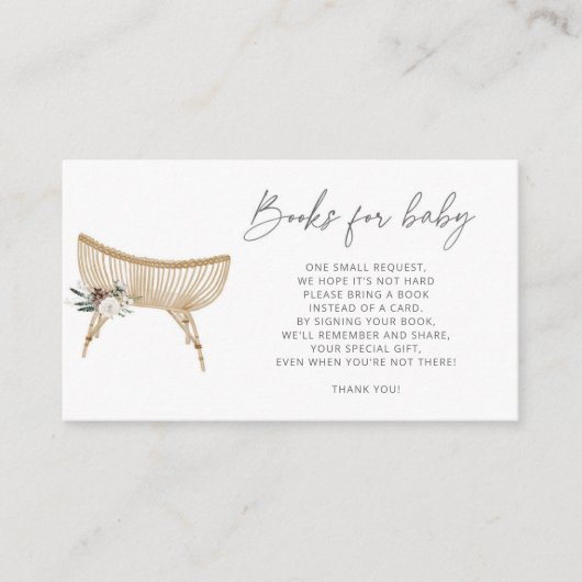 Winterbücher für Kinderzimmer Begleitkarte (Vorderseite)