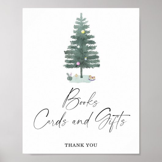 WinterBUCHKARTEN UND GIFTS-Plakat Poster (Vorne)
