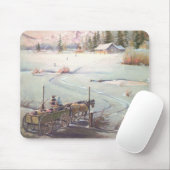 WINTERBUCKBOARD durch SHARON SHARPE Mousepad (Mit Mouse)