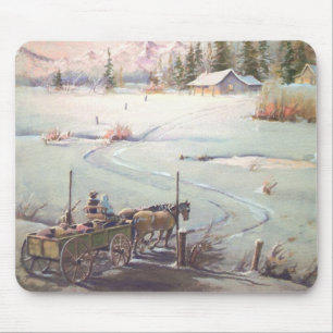 WINTERBUCKBOARD durch SHARON SHARPE Mousepad
