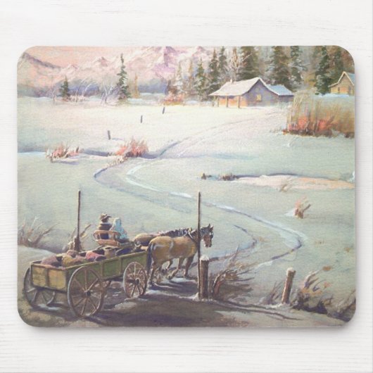 WINTERBUCKBOARD durch SHARON SHARPE Mousepad (Vorne)