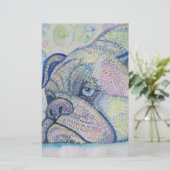 Winterbulldogge stationär briefpapier (Stehend Vorderseite)