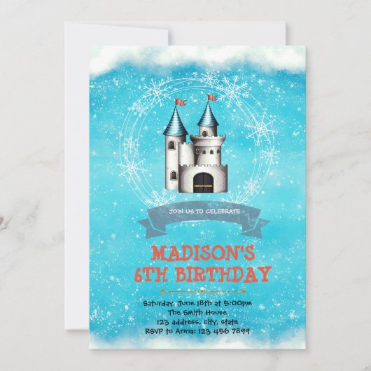 Winterburg - Einladung zum Geburtstag (Vorderseite)