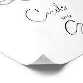 Wintercard und Geschenkposter für Wasserfarben Poster (Ecke)