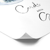Wintercard und Geschenkposter für Wasserfarben Poster (Ecke)