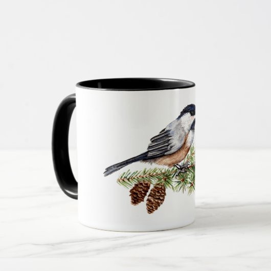 WinterChickadee Tasse (Vorderseite Links)