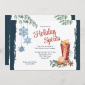 Wintercocktail-Party Einladungen (Vorne/Hinten)