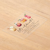 Wintercocktails Geburtstagsparty Acryleinladungen (Ablage )